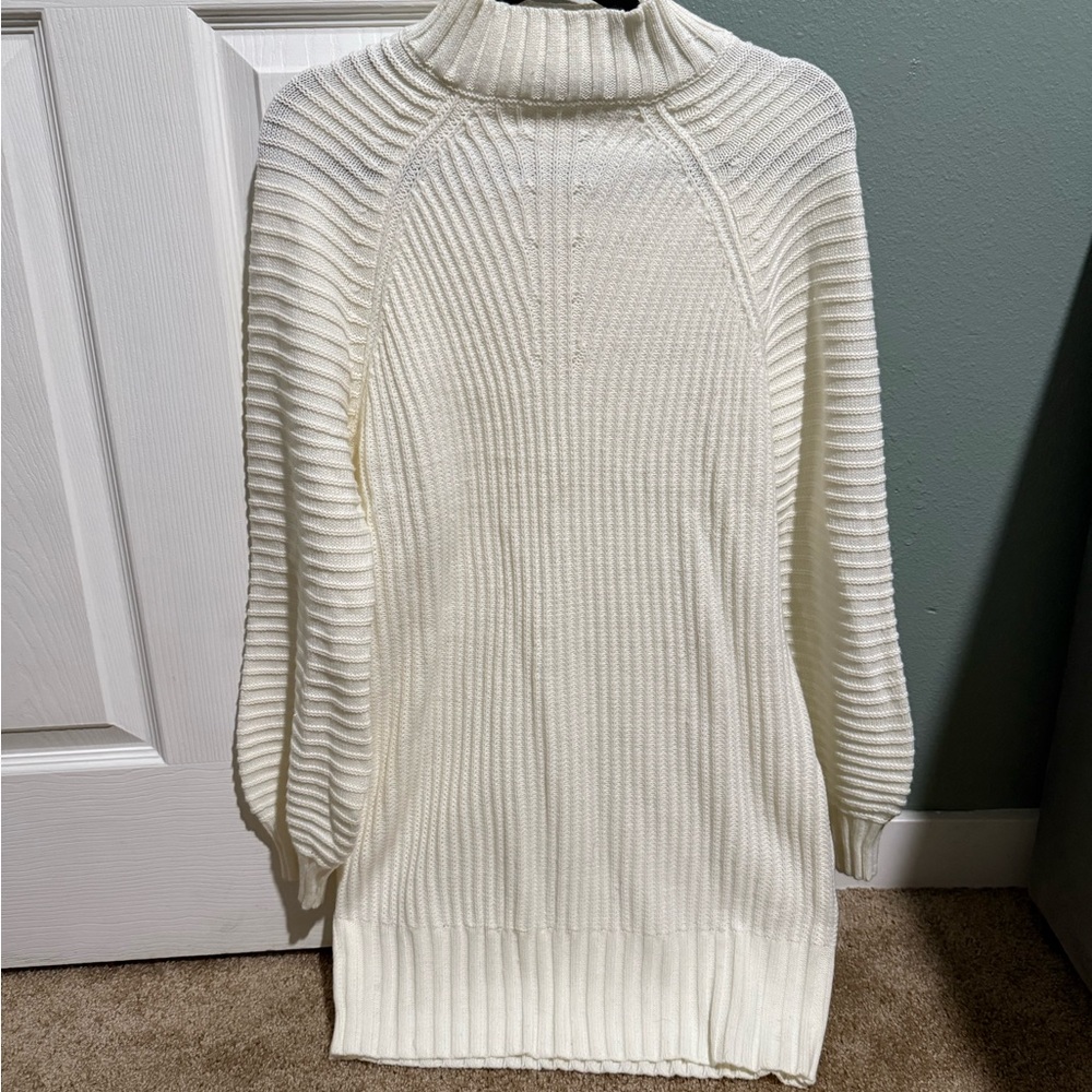 White Turtleneck Sweater